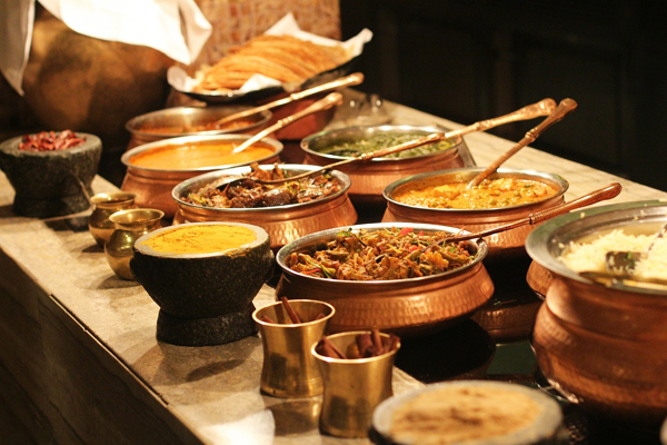 East Indian food and spices