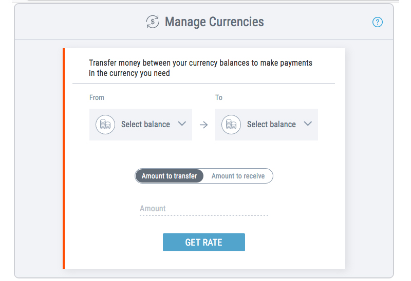 Manage your Payoneer currencies