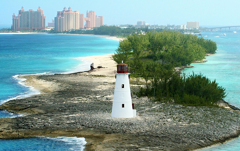 Nassau Harbour lighthouse Bahamas