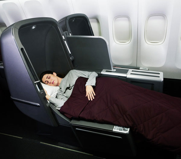 Qantas A380 Business Class Skybed