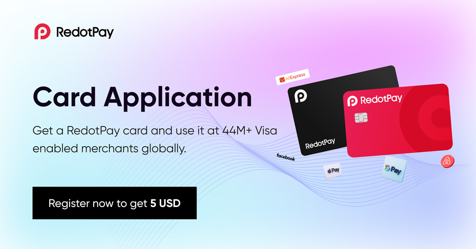 Redotpay card application
